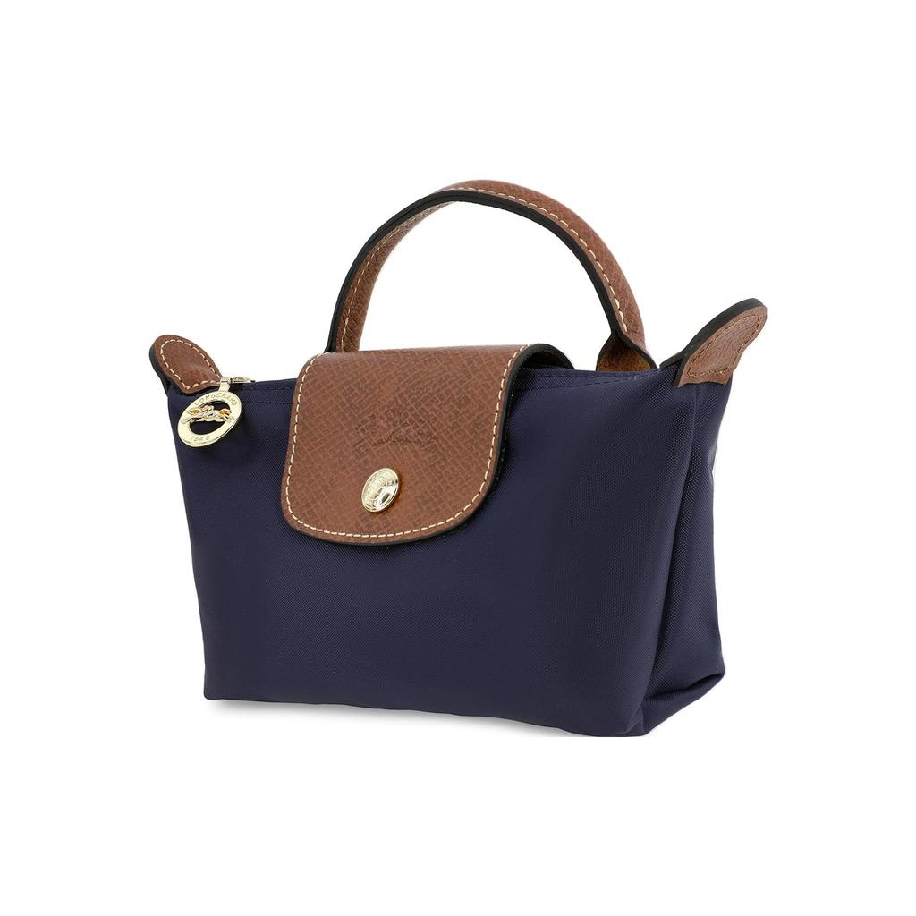 LONGCHAMP Le Pliage Canvas Makeup Bag Dumpling Bag Clutch Handbag Mini Women's Marine Blue (Unisex) Handbags 34175089556