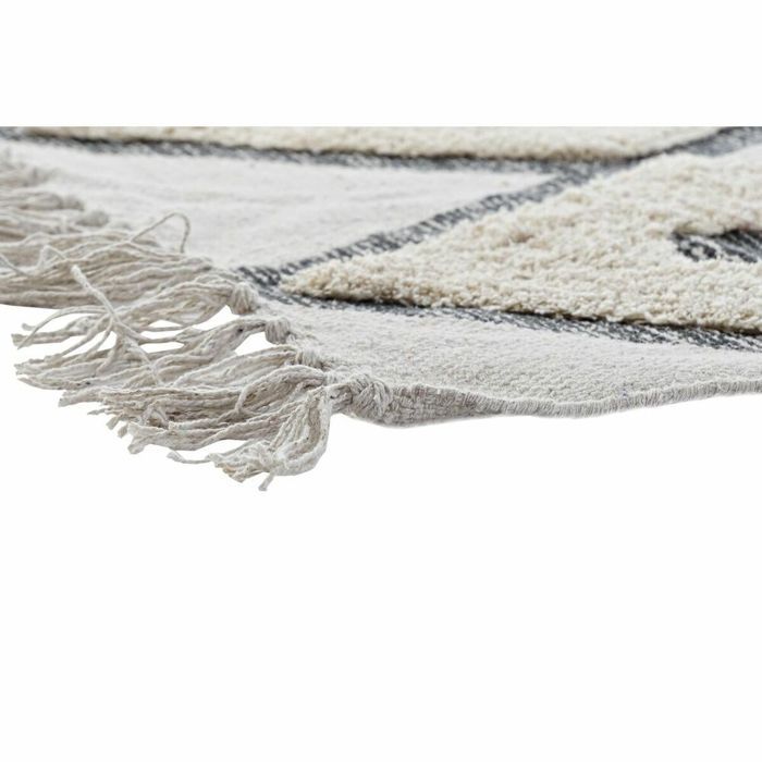 Tapis - DKD HOME DECOR - Moderne - Polyester Coton - Beige - Motif Losanges