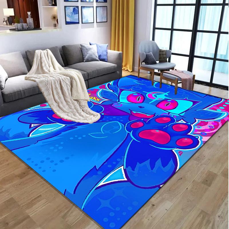 Cosmic Bot Crew Pattern Rug, Indoor/Outdoor Mat, for Picnic, Gameroom, Bedroom, Office, Living Room, Home Decor Carpet, Birthday Gift