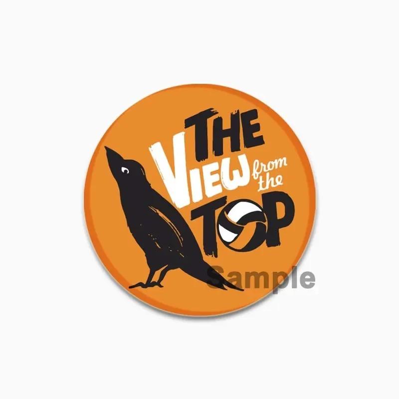 32/44/58 мм значок волейбола в стиле аниме, жесть ручной работы, круглая брошь, булавки для одежды, шляпа, рюкзак, аксессуары, ювелирные изделия