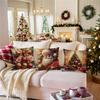 High-end Christmas Throw Pillowcase Core-free Polyester Bedside Cushion Printed Sofa Cushion