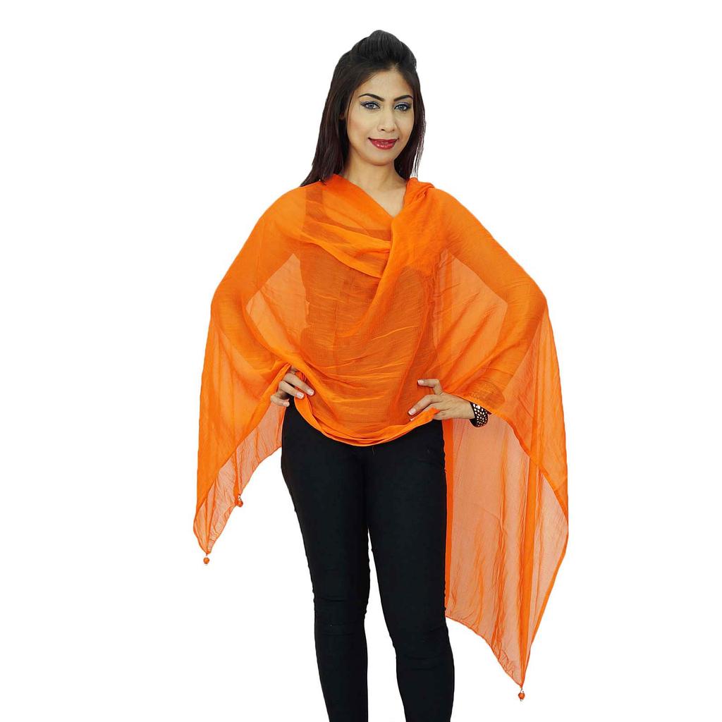 Длинный палантин из шифоновой смеси Dupatta Neck Wrap Женщины носят индийские шарфы Chunni