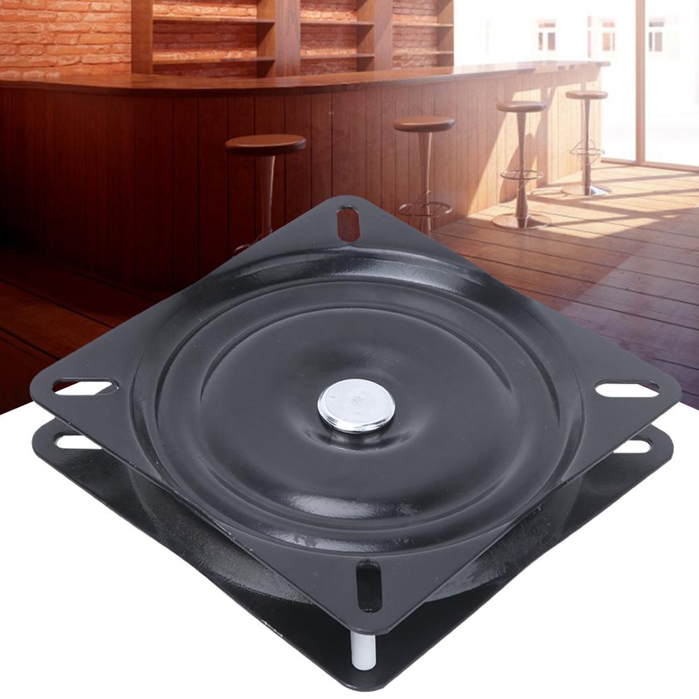 Черный металлический железный поворотный стол для офисных принадлежностей, вращающаяся подставка для дисплея 150 x 150 x 2 мм для поделок