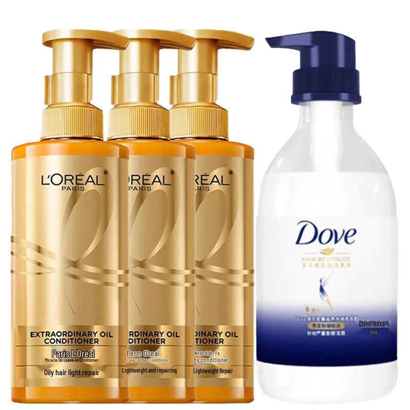 DOVE Набор: Питательный гель для душа и кондиционер L'Oréal Extraordinary Oil