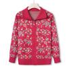 Middle-aged and Elderly Autumn Clothes Female Grandma Casual Jacket Sweater Mother Autumn Sweater Cardigan Top Large Size