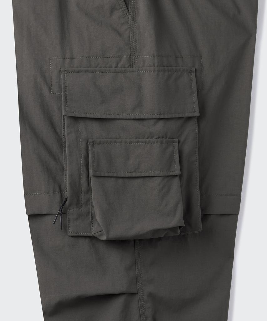 MUSINSA STANDARD [City Leisure] Belted Multi-Pocket Cargo Pants [Mud Grey]