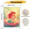 Disney oil painting kit painting art mermaid fairy bedroom wall decoration handmade diy gift