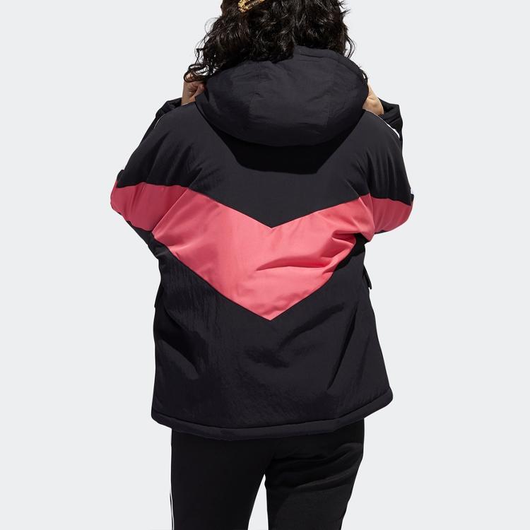 adidas Оригинальные Пуховики Женские Черные С Капюшоном Средней Длины Другие FQ2414