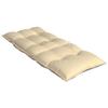 High Back Seat Cushions 4 pcs Beige Oxford Fabric