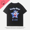 Аниме Футболка Lucky Star Коната Футболка Горячая Распродажа Хлопок Комикс Y2k Одежда Мультяшный Изуми Кагами Эстетичный Принт Футболка Унисекс Топы