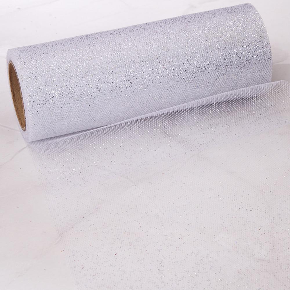 Блестящая марля с пайетками Сетчатая ткань DIY Ткань-сетка с пайетками Новые рулоны тюля Детский душ