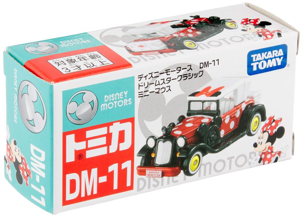 Takara Tomy Disney Motors Dream Star Classic Minnie Miniature Car Toy for Ages 3 and Meets Toy Safety ST Mark Certified "Tomica DM-11 Mouse" Up,