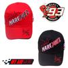 Black And Red Marc Marquez 93 Baseball Cap For Outdoor Sports