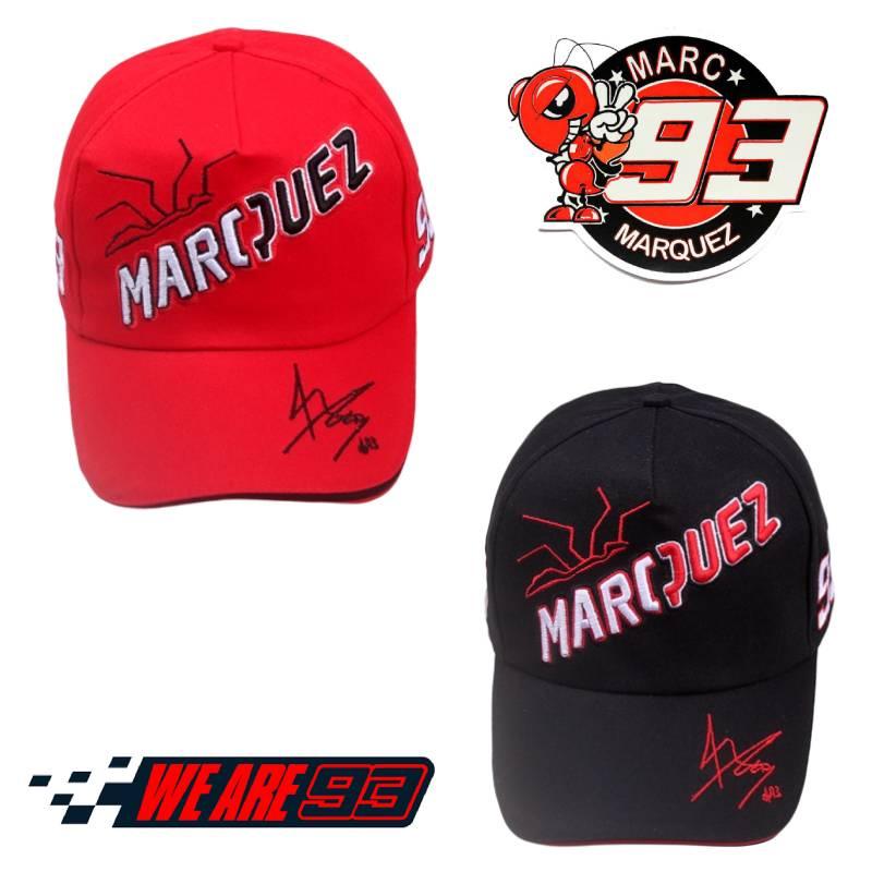 Black And Red Marc Marquez 93 Baseball Cap For Outdoor Sports