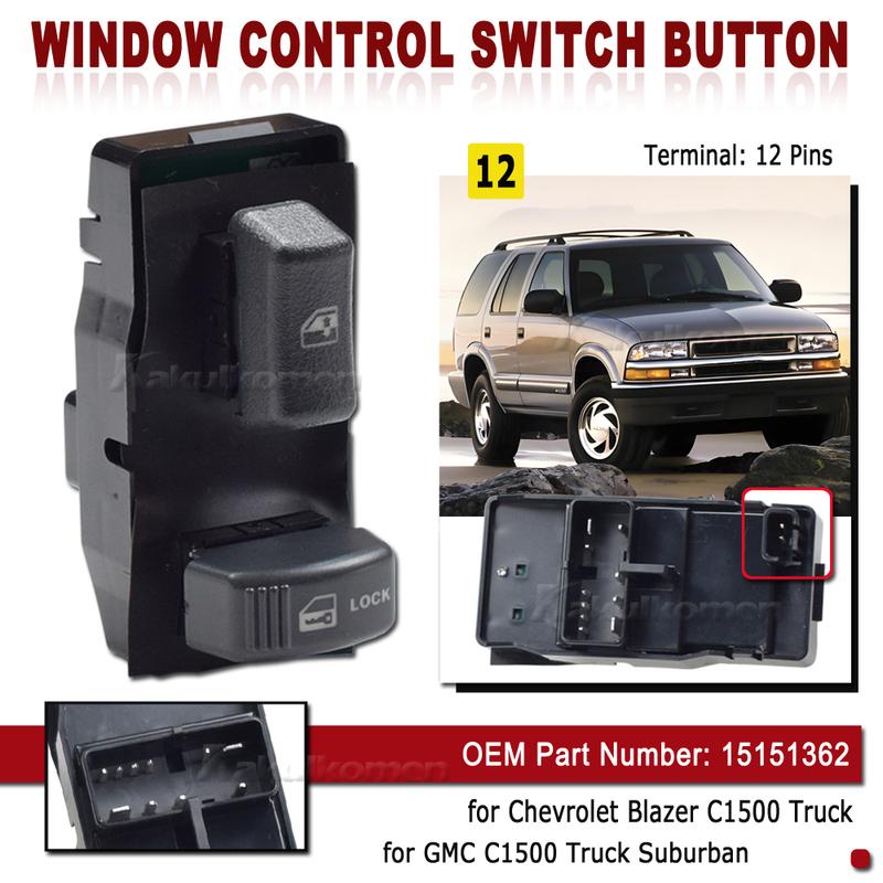НОВЫЙ 15151362 Передний пассажирский электрический переключатель стеклоподъемника для Chevrolet Blazer Suburban Tahoe для GMC C1500 2500 3500