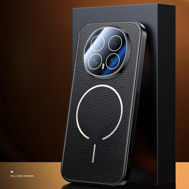 Высококачественная роскошная кожа с текстурой личи для чехла MagSafe для Honor Magic 8 Pro 8 Магнитная беспроводная зарядка Защита камеры Противоударный чехол Funda