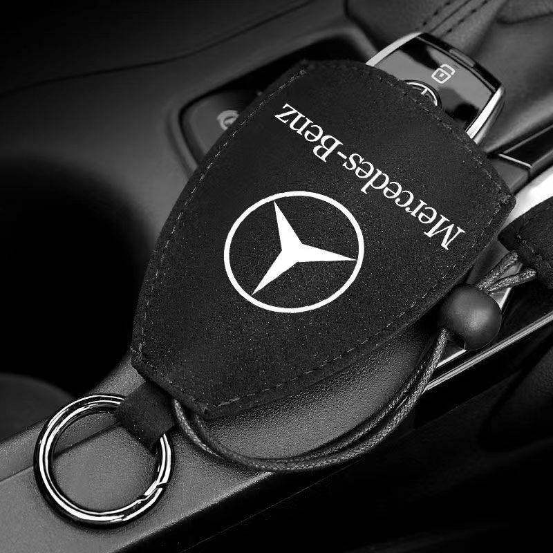 Suede Leather Car Key Bag Key Holder Organizer Car Key for Mercedes Benz B/C/E/S Class A Class C200L GLC GLK New CLA GLA LMNOP1