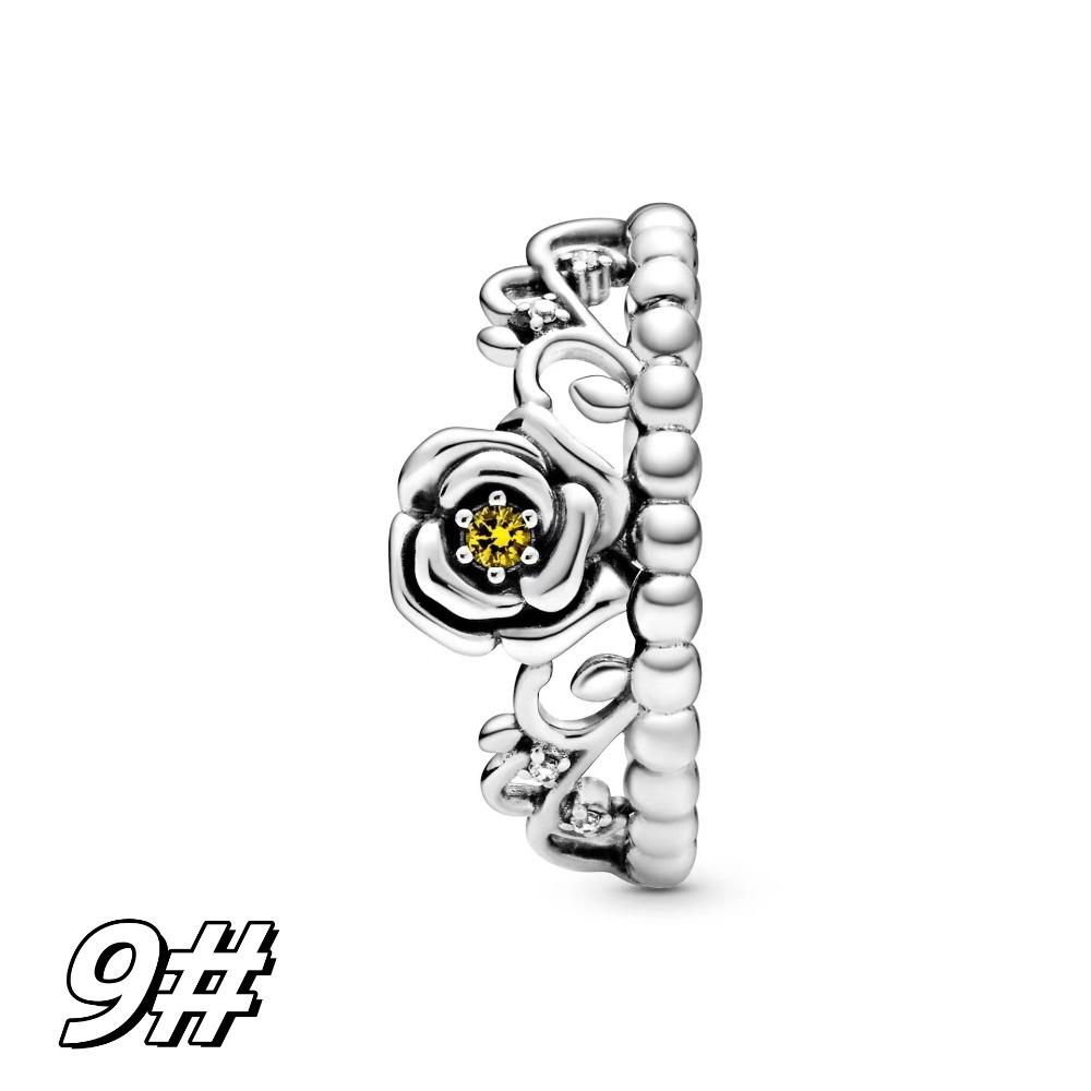 Bracelet 925 Silver Charm Beads DIY Eternal Rose Potts Pendant