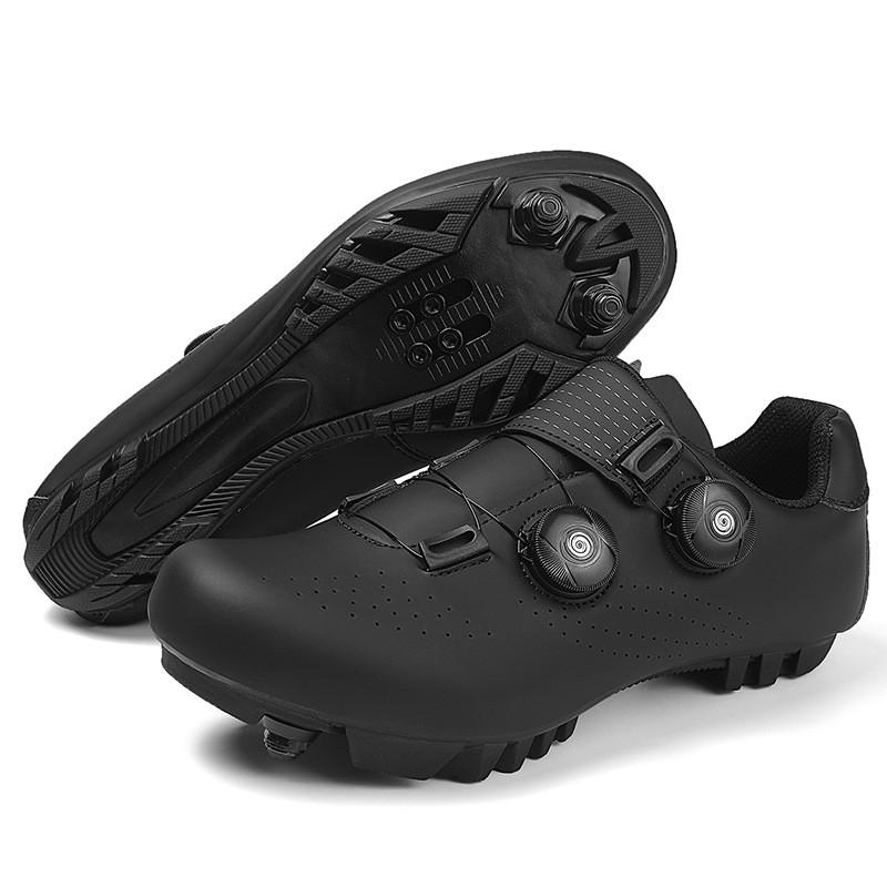 Men Women Cycling Shoes Road Mountain Bike Breathable Stiff Sole Clipless Compatible Outdoor Riding Footwear