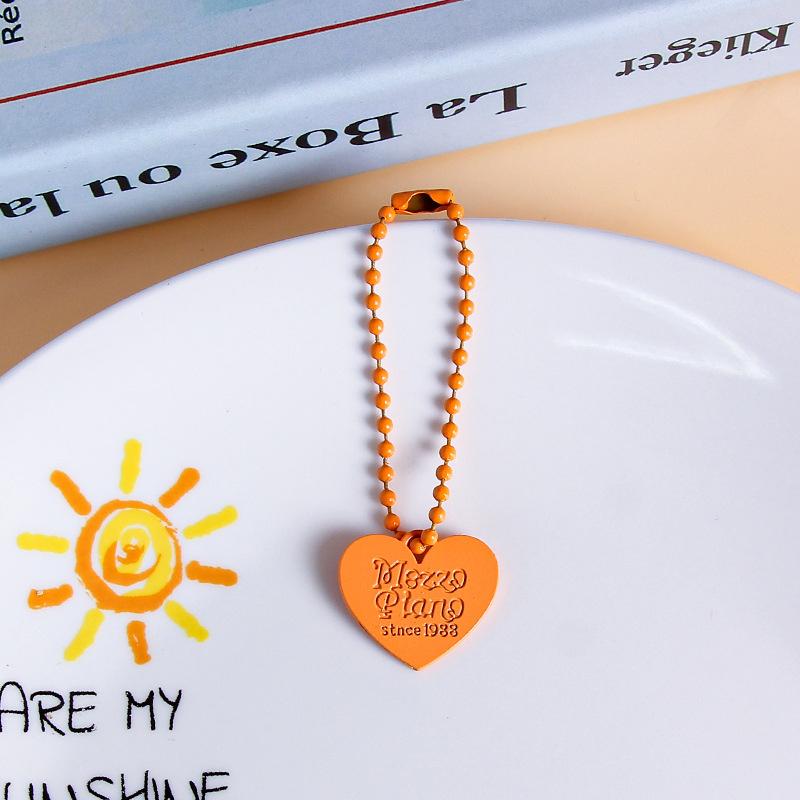 Прочный красочный брелок в форме сердца, креативный милый брелок в форме сердца, кавайный рюкзак, украшения, аксессуары, подарки