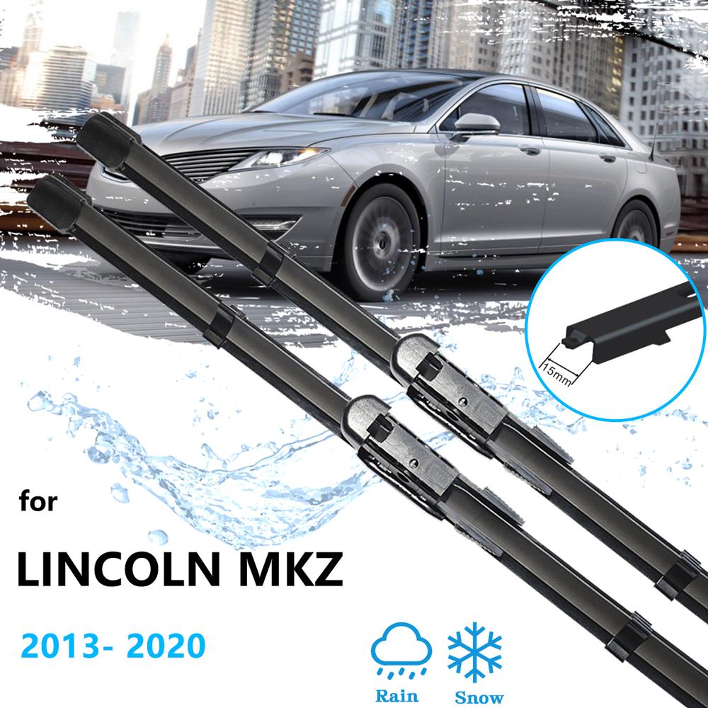 Для Lincoln MKZ 2013 2014 2015 2016 2017 2018 безрамные резиновые щетки стеклоочистителя автомобильные аксессуары переднее лобовое стекло
