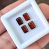 4 шт. 6x4 мм Изумрудная огранка Натуральный Гранат, Лоты драгоценных камней, Лоты целебных камней.
