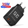 20 Вт 3 А PD+USB Дорожное зарядное устройство с вилкой US/EU/UK