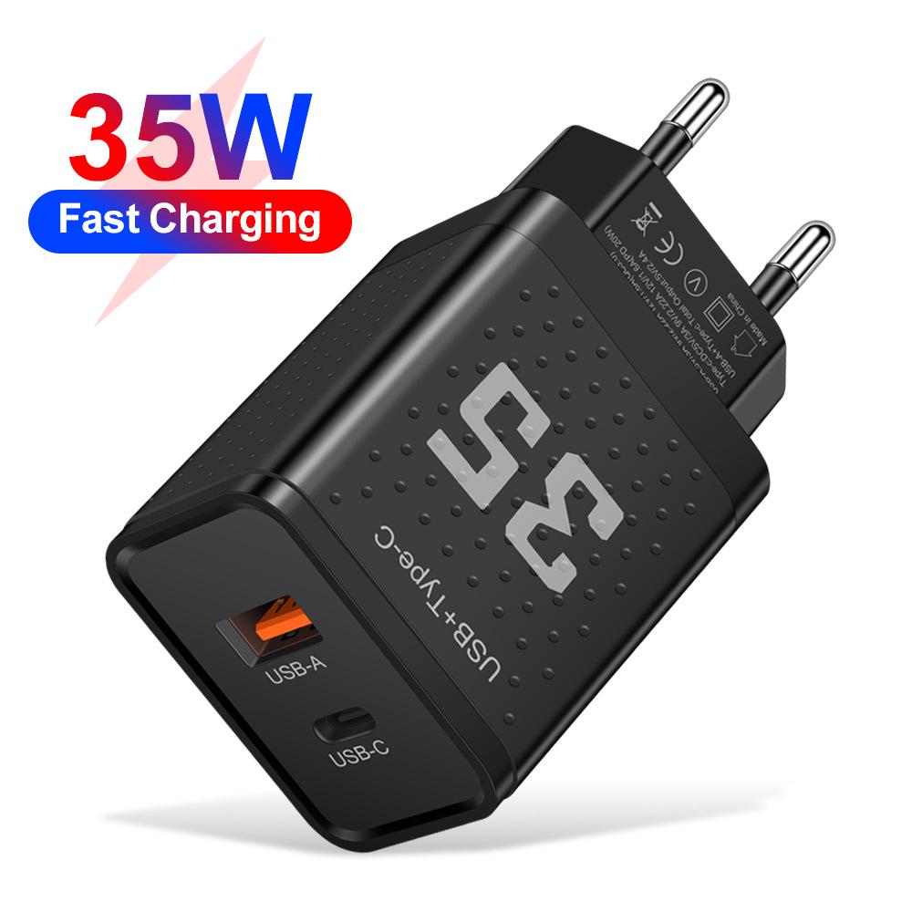 20 Вт 3 А PD+USB Дорожное зарядное устройство с вилкой US/EU/UK