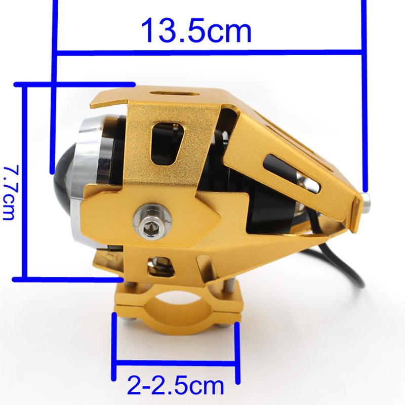 LMoDri мотоциклетные фары, вспомогательная лампа U5, светодиодный прожектор для мотоцикла, аксессуары 12 В 125 Вт, модифицированная часть 2