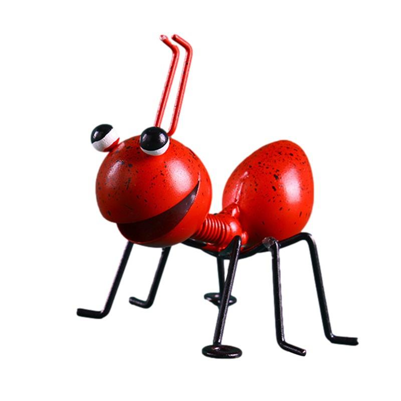 MIT Metal Ant Figurine Insect Statue Outdoor Garden Lawn Yard Decor Home Ornament 10Cm