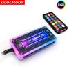 Пульт дистанционного управления Coolmoon RGB DC12v 5a Led Smart Fan Controller с 10 шт. 6-контактными портами для вентиляторов, 2 шт. 4-контактными портами для световой панели