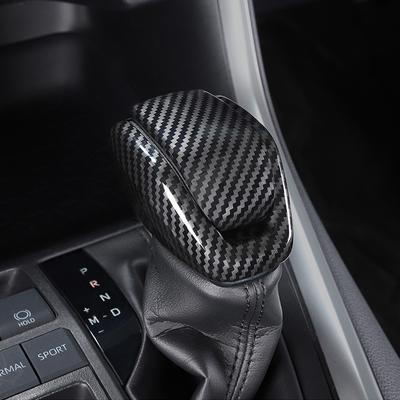 Автомобильная ручка переключения передач, ручка, накладка, наклейка, аксессуары для интерьера, АБС-пластик, карбон для Toyota Highlander Kluger