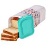 Rectangular Bread Box with Handle Translucent Cake Container Packaging Box Storage Case for Dry Fresh Foods Loaf Cake Keeper