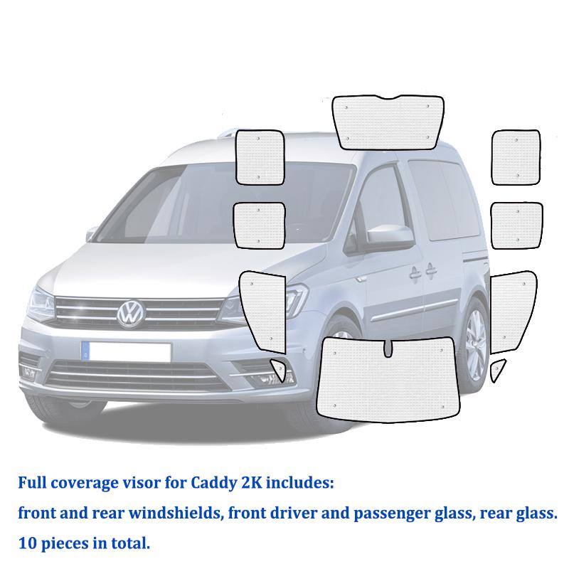 Для Volkswagen VW Caddy Mk2 Maxi 2003 ~ солнцезащитные козырьки с полным покрытием Shuttle California автомобильные аксессуары авто козырек лобового стекла 2007