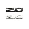 3D Metal 2.0 2.5 Letters Car Fender Emblem Rear Bag Badge Sticker For Mazda 3 6 Axela CX5 CX7 MX5 Chrome Black Accessories