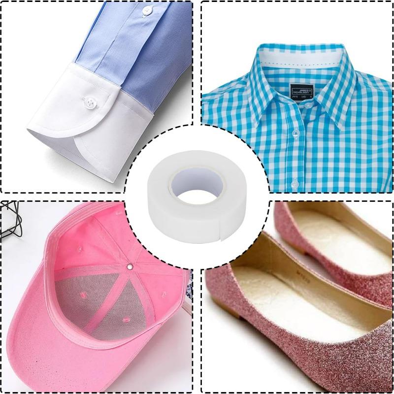 Защитная наклейка на воротник от пота, самоклеящаяся лента от пота для рубашек, дышащие наклейки на воротник для одежды, впитывающая пот накладка для шляпы