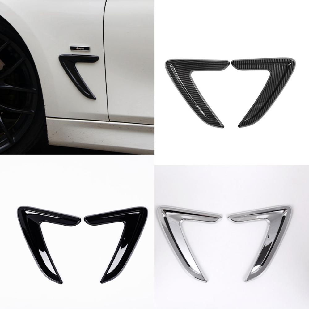 For BMW 3 Series F30 F31 F35 2012-2018 Side Fender Stickers Trim Cover ABS Material Car Exterior Modified Decorative Accessories