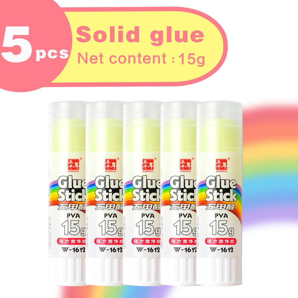 Wqn-2/5pcs Multi-color Solid Adhesive 15g Strong Solid Quick-drying Methanol-free Diy Art Tools And School Office Supplies