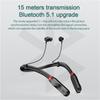 Stereo In-Ear Hanging Neck Wireless Bluetooth Headset Sports Earbuds 1000 Mah Battery Comfortable To Use