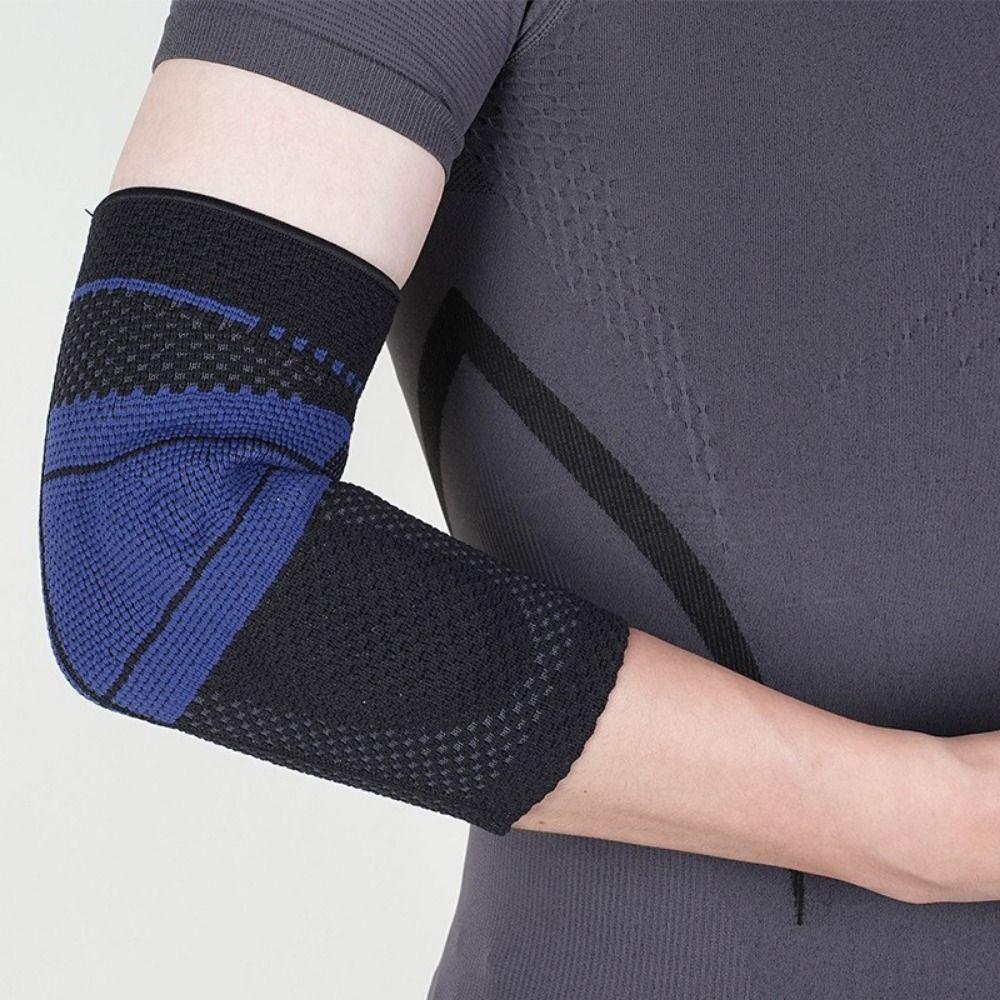 Nylon Knitted Knee Protector Brace Breathable Elbow Protector Elbow Compression Sleeve  Basketball