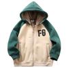 Children's Hooded Fleece Cotton Jacket Large Size Thick Fleece Cotton Cardigan