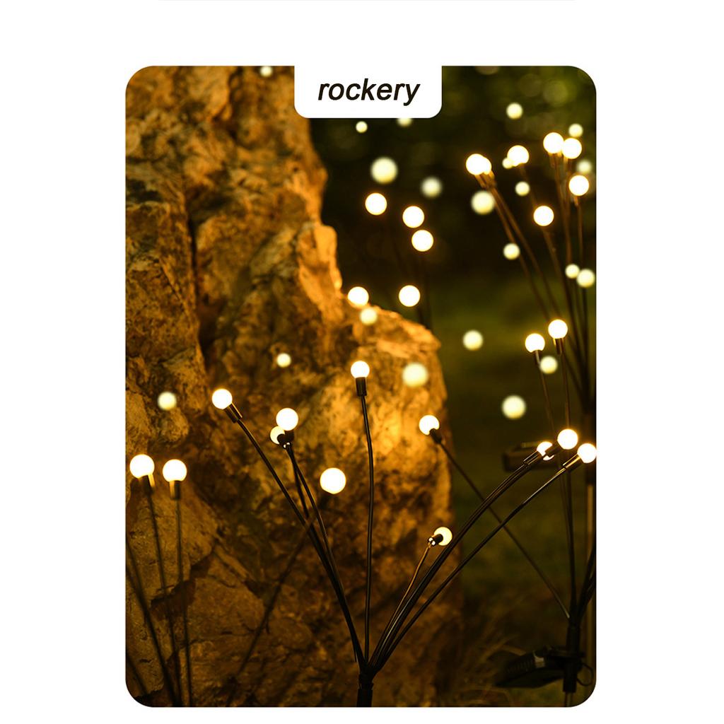 6/8/10 светодиодный солнечный светильник для уличного украшения сада, пейзажные огни, фейерверк, светлячок, газонные лампы, лампа для декора загородного дома