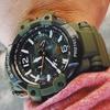 Casio G-SHOCK Серия Aerospace GRAVITYMASTER Мощный Оливково-Зеленый Военный Стиль Авиационный Профессиональный Солнечный Кварцевый Механизм Смола GPW-1000KH-3A2021