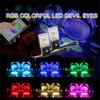 Пара RGB светодиодных дьявольских глаз, глаз демона, проектор для автомобильной фары, управление по Bluetooth
