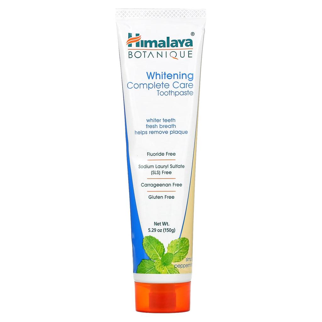 Himalaya Botanique, Отбеливающая зубная паста Complete Care, Simply Peppermint, 150 г (5,29 унций)