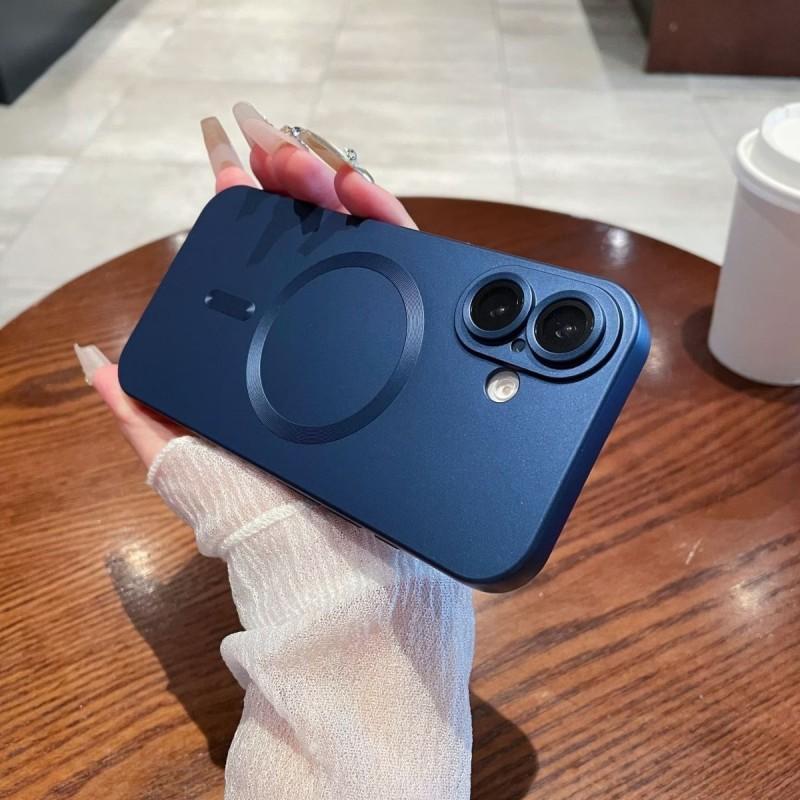 Magnetic Phone Case IPhone 17 Pro Max With Lens Protector Full Coverage Soft TPU Bumper Slim Design Compatible MagSafe