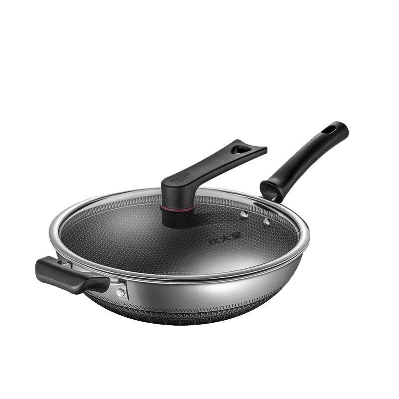 COOKER KING 316 Stainless Steel Non-stick Honeycomb Wok