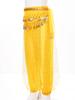 Kids Girls Belly Dance Performance Pants Sequined Dots Chiffon Trousers Bloomers with Tassels Waist Chain Hip Scarf