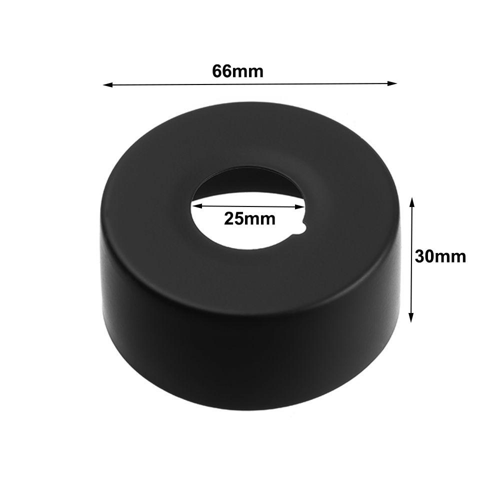 Black Faucet Decorative Cover Chrome Finish Wall Flange Cover New Trim Cover