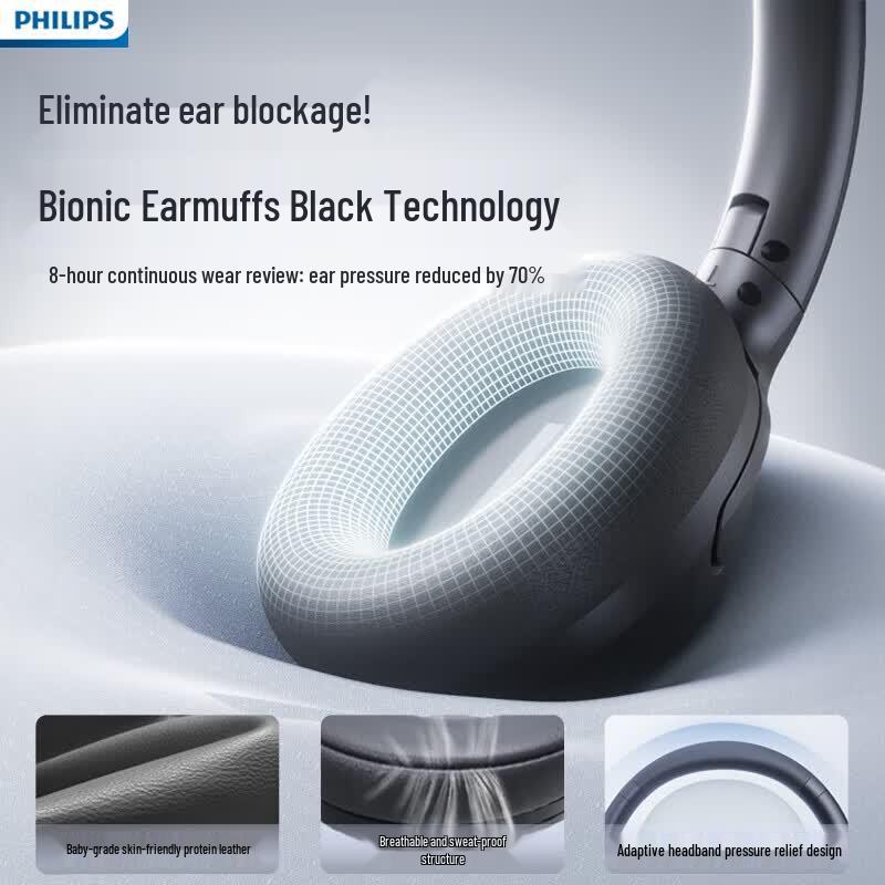 Philips TAH2020 Over-Ear Bluetooth & Wired Headphones